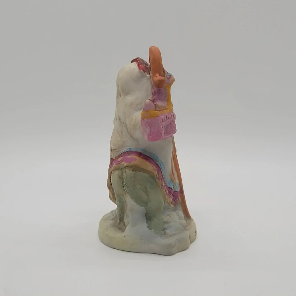 Vintage RSVP 1991 Mexico Santa Riding Donkey Ceramic Figurine 8903